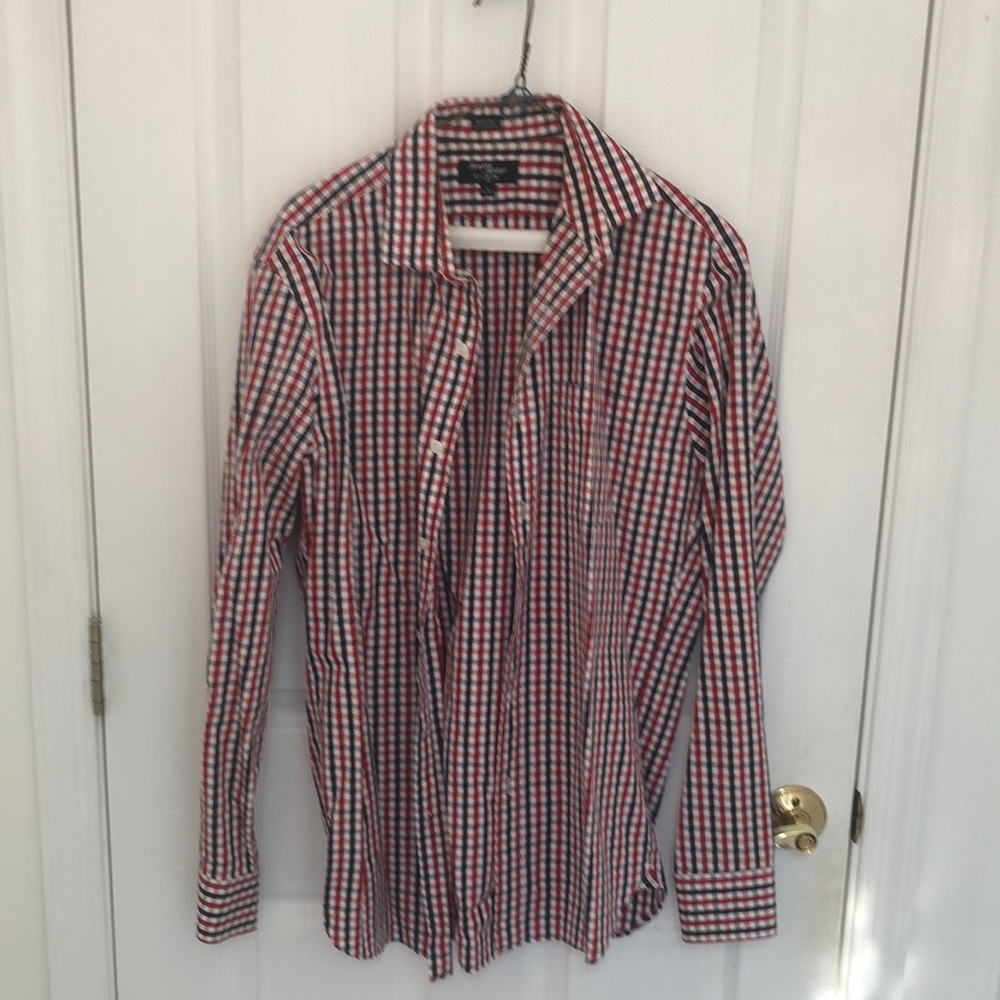 J. Crew size medium men’s long sleeve button down.